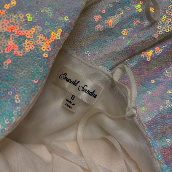 Emerald Sundae Sequin Gown Small Holiday Party Dress - Picture 7 of 9